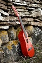 Red guitar