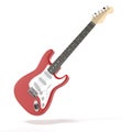 Red guitar Royalty Free Stock Photo
