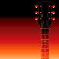 Red guitar background Royalty Free Stock Photo