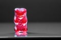 A red gummy bear candy fruity flavours. Royalty Free Stock Photo