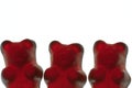 Dark red gummy bear candy Royalty Free Stock Photo