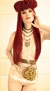 Red Hair Styling Royalty Free Stock Photo