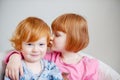 Red-haired brother and sister