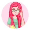 Illustration. Art creation girl Royalty Free Stock Photo