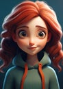 Red-Haired Girl in a Green Sweater: Lifelike Characters in Real