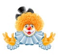Red-haired smiling clown Royalty Free Stock Photo