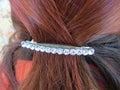 Red hairstyle detail Royalty Free Stock Photo