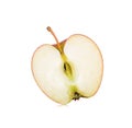 Red half apple(gala) isolated on white Royalty Free Stock Photo
