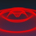 Red halo wave background Royalty Free Stock Photo