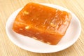 Red halwa from Kerala cuisine. Royalty Free Stock Photo