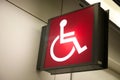 Red Handicap Sign Royalty Free Stock Photo