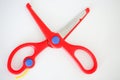 Red handle scissors