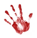 Red handprint Royalty Free Stock Photo