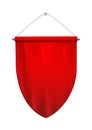 Red Hanging Pennant Composition