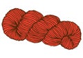 Red Hank of Yarn