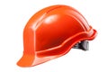 Red hard hat isolated on white Royalty Free Stock Photo