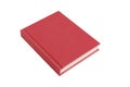 Red hardback book on white background Royalty Free Stock Photo