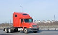 Red hauler truck of my trucks and business vehicle Royalty Free Stock Photo