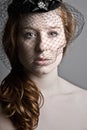 Red Headed Teenager in Veil