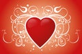 Red heart Royalty Free Stock Photo