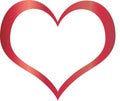 Red heart Royalty Free Stock Photo