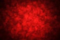 Red heart abstract background, Red heart bokeh valentine background Royalty Free Stock Photo