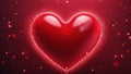 red heart background red, heart, background, white, size, position, simple, elegant, card, wallpaper