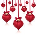 Red Heart Baubles