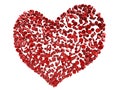 Red heart blood cells Royalty Free Stock Photo