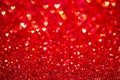Red heart bokeh background. Valentines day texture. Royalty Free Stock Photo