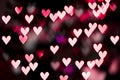 Red heart bokeh Royalty Free Stock Photo