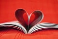 Red heart book Royalty Free Stock Photo