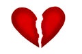 Red Heart broken