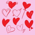 The red heart bundle vector image for valentineÃ¢â¬â¢s day