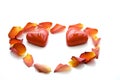 Red heart candles Royalty Free Stock Photo