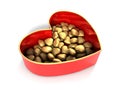 Red heart candy box