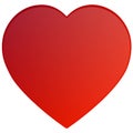 Red Heart Clipart Royalty Free Stock Photo