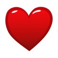 Red heart. Design icon heart symbol love.