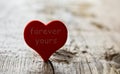 Red heart forever yours sadness sorrow melancholy Royalty Free Stock Photo