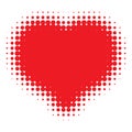 Red Heart Halftone