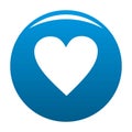 Red heart icon blue