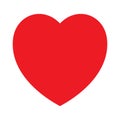 Red heart icon, love icon Royalty Free Stock Photo