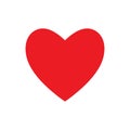 Red heart icon, love icon Royalty Free Stock Photo