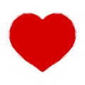 Red heart icon, love symbol Royalty Free Stock Photo