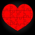 Red heart icon vector Royalty Free Stock Photo