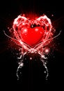 Red heart illustration Royalty Free Stock Photo