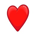 Red heart Large size icon for emoji smile