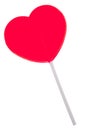 Red Heart Lollipop Royalty Free Stock Photo