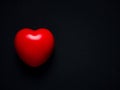 Red heart. Love, care, and Valentine Day concept Royalty Free Stock Photo