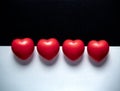 Red heart. Love, care, and Valentine Day concept Royalty Free Stock Photo